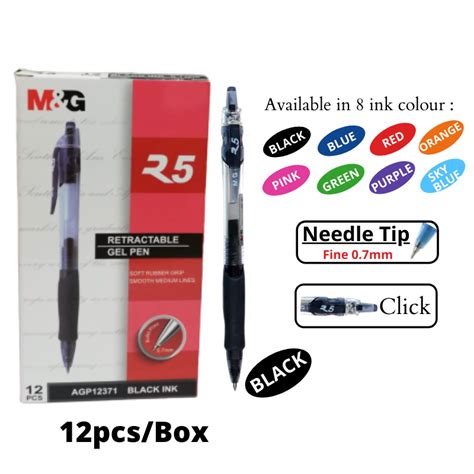 M G Agp R Mm Gel Pen Pcs Box Lazada