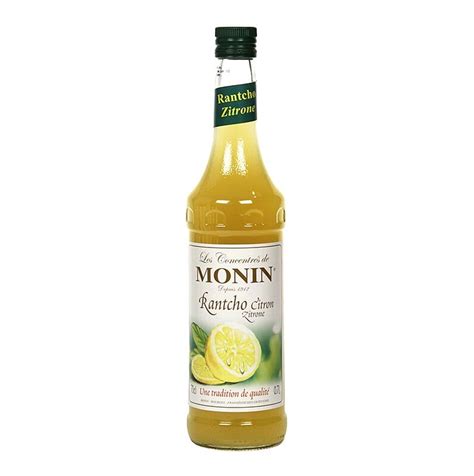 Monin Lemon Rantcho Syrup 6x1ltr Saudi Supplier