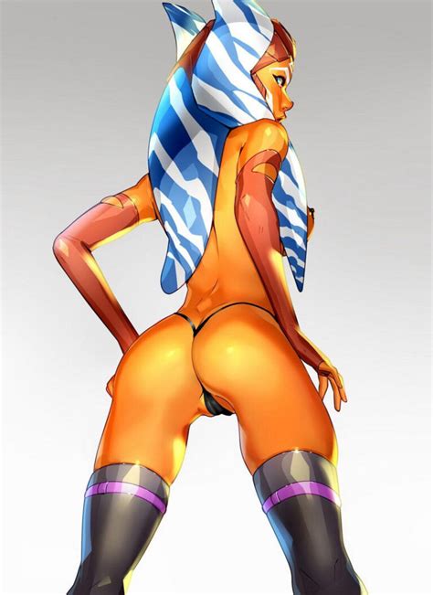 Ahsoka Tano And Togruta Topless Dark Nipples Curvy Nude Tits Solo