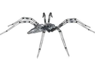 Mechanical Spider Robot 3D Model - 3DCADBrowser