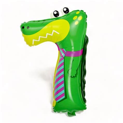 Ballon Anniversaire Crocodile Chiffre 7 H 46 Cm Kaufen Auf Ricardo