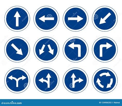 Traffic Signs Set Vector Stock Vector Illustration Of Sharp 124906202