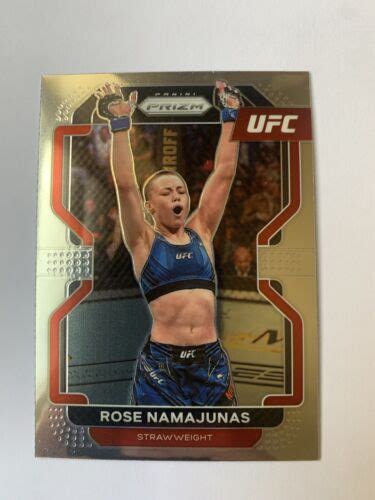 2022 UFC PANINI PRIZM ROSE NAMAJUNAS 152 Strawweight EBay