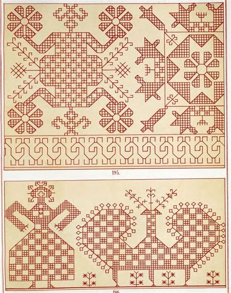 Русский народный орнамент.Шитье. Ткани. Кружева. 1871 год | Этнические ...