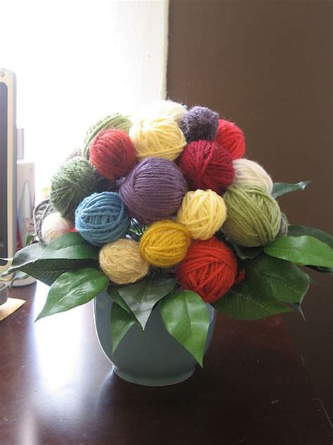 Lesleyknitsprettys A Good Yarn Bouquet Yarn Ts Crafts Yarn Display