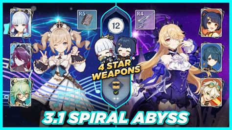 Genshin Impact 3 1 Spiral Abyss Floor 12 Ayaka Freeze Ft Barbara