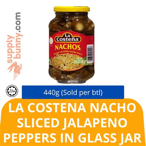 La Costena Nacho Sliced Jalapeno Peppers In Glass Jar 440g Btl Sold Per Btl — Horeca Suppliers