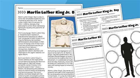 Free Martin Luther King Jr Worksheets Worksheets Library