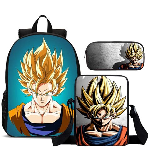 Mochila Estojo E Lancheira Goku Sayiajin Dragon Ball Z Shopee Brasil