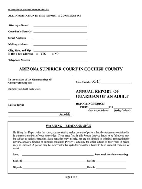 Sample Guardianship Annual Report Fill Out And Sign Printable Pdf