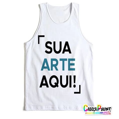 Camiseta Regata Masculina Personalizada Shopee Brasil