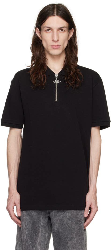 Han Kjobenhavn Black Zip Polo SSENSE UK