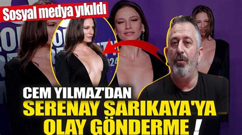 Cem Yılmaz dan Serenay Sarıkaya ya olay gönderme Sosyal medya yıkıldı