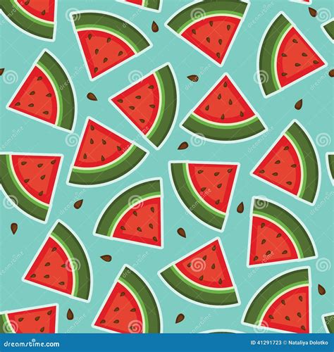 Watermelon Seamless Wallpaper Stock Vector - Illustration of season ...