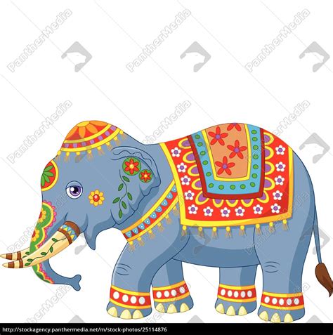 Indian Elephant Cartoon