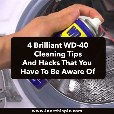 4 Brilliant Wd 40 Cleaning Tips And Hacks That You Have To Be Aware Of