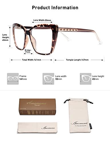 Buy Amomoma Trendy Tr90 Oversized Blue Light Reading Glasses Women