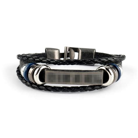 Punk Handgemaakte Multi Layer Lederen Armband Touw Grandado