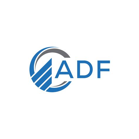 ADF Flat accounting logo design on white background. ADF creative ...