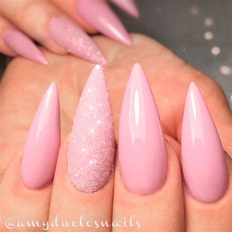 Pink Stiletto Nails Designs