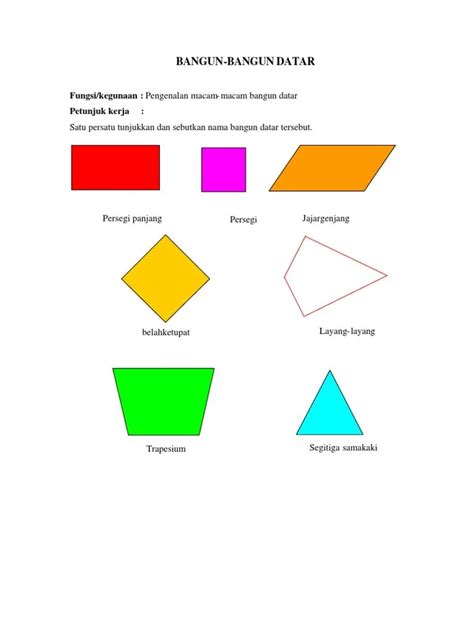 Nama Nama Bangun Datar Lengkap Sisi Tegak Pada Bangun Segitiga