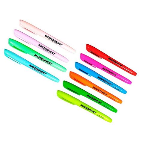 Kit Marca Texto Cores Neon E Pastel Masterprint Shopee Brasil