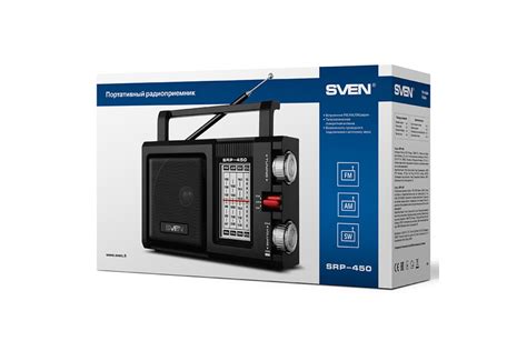 Портативний радіоприймач SVEN SRP-450 чорний придбати в магазині SVEN Shop