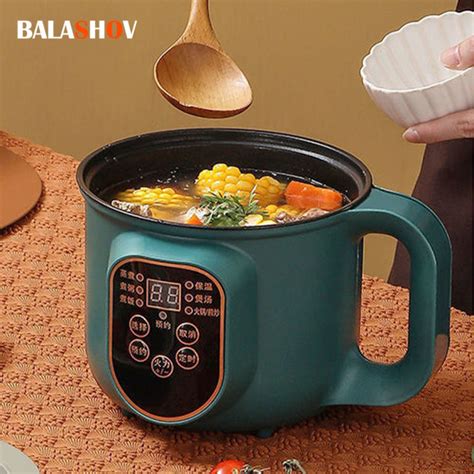 Electric Hot Pot Cooker Multicooker Hotpot Stew Heating Eggs Soup Pan