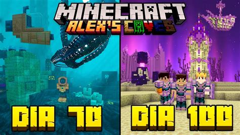 SOBREVIVEMOS 100 DIAS EM TODAS AS CAVERNAS Do ALEX S CAVES No MINECRAFT