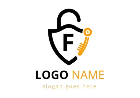 Premium Vector | Letter F Key Logo Combine With House Locker Key Lock logo sign symbol vector ...