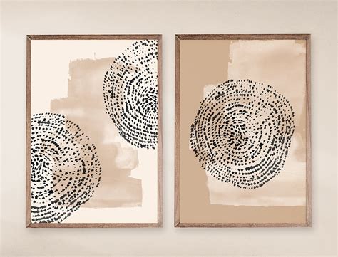 Printable Art Neutral Abstract Art Set of 2 Prints - Etsy | Abstract ...