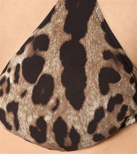 Dolce Gabbana Leopard Printed Bikini Top Dolce Gabbana