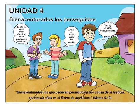 Unidad 4 Bienaventurados Los Perseguidos ~ Escuelita Biblica Infantil