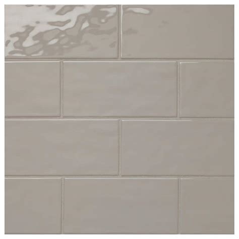 Reviews For Daltile LuxeCraft Gray 4 In X 8 In Glazed Ceramic Subway