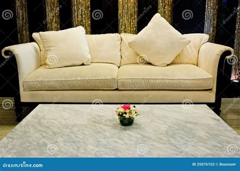 Comfortable Fabric Sofa Stock Image Image Of Lounge 25076153