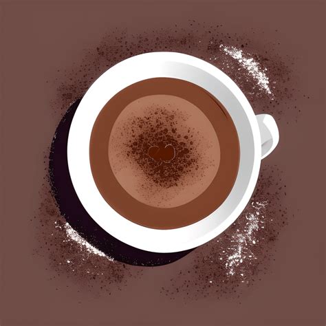 Classic Hot Chocolate Vector Illustration Creative Fabrica