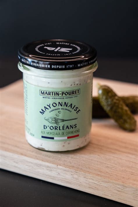 Mayonnaise à la moutarde aux morceaux de cornichons 170g Martin Pouret