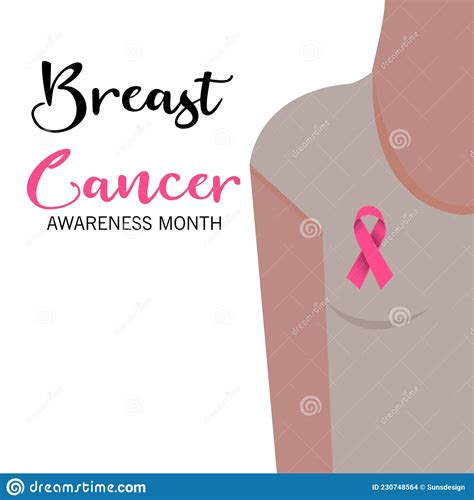 Breast Cancer Awareness Month Stock Illustration Illustration Of