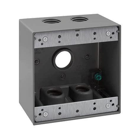 ENERLITES Weatherproof Outlet Box With Five 3 4 In Threaded Outlets