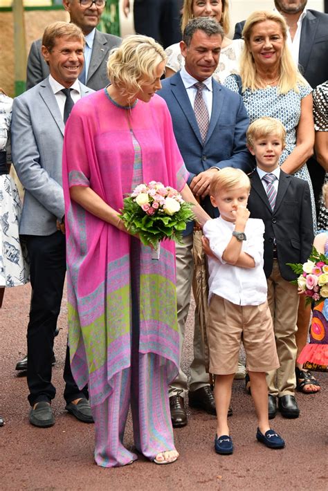 Photo La Princesse Charlene De Monaco Et Le Prince Jacques Durant Le