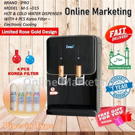 Alkaline Water Dispenser Hot Cold M5 With 4 Korea Water Filter Lazada
