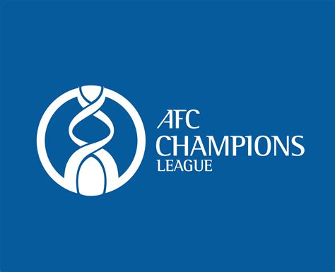 Afc Champions League Symbol With Name White Logo Football Asian