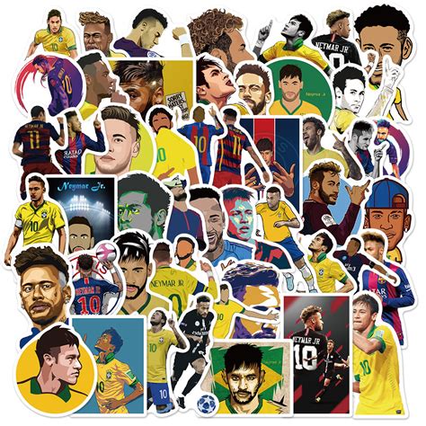 50pcs Neymar Stickers Au Sticker World