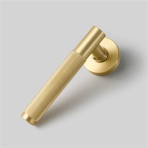 Tido Texture Series Knurled Gold Satin Finish Lever Door Handle Buy