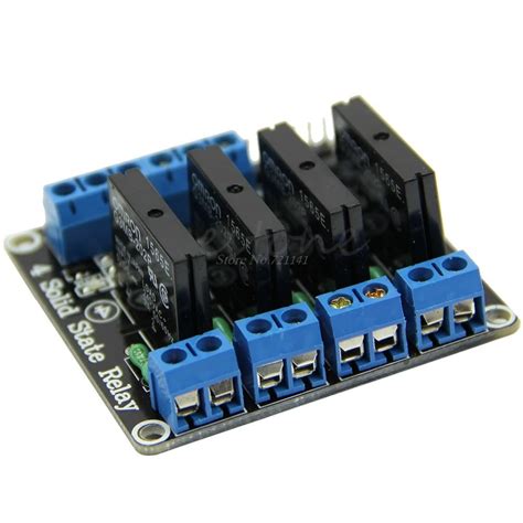 5V 4 Channel OMRON SSR High Level Solid State Relay Module 250V 2A In