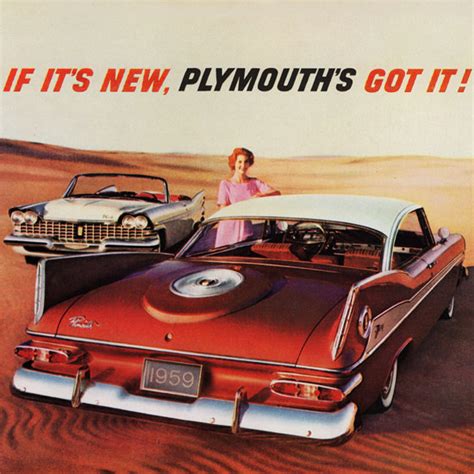 Detail Of Plymouth Sport Fury N Convertible 1959 Desert Mad Men Art Vintage Ad Art Collection