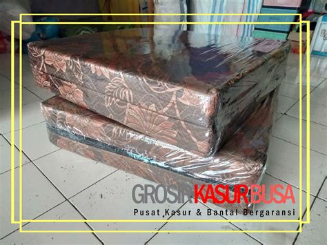 Kasur Busa Lipat Cover Kain Spring Bed Ukuran X X Warna Coklat