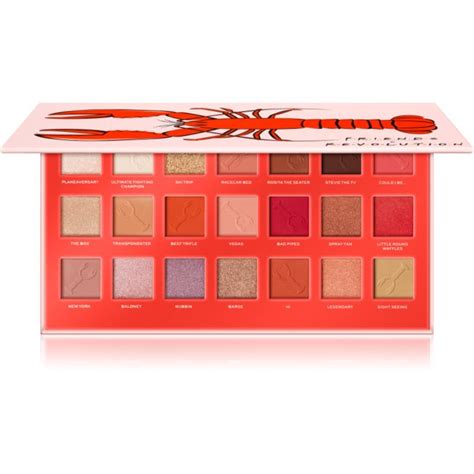 Makeup Revolution X Friends Hes Her Lobster Paleta Cieni Do Powiek