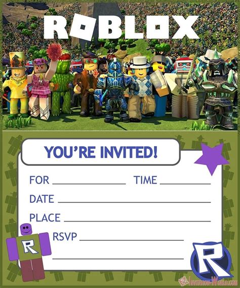 Free Printable Roblox Birthday Party Kits Templates Birthday Roblox