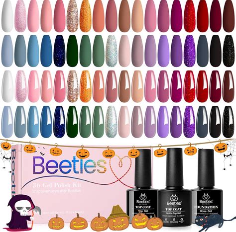 Beetles Gel Nail Polish Kit Colors Soak Off Neutral Nude Pink Gel Polish With Base Coat